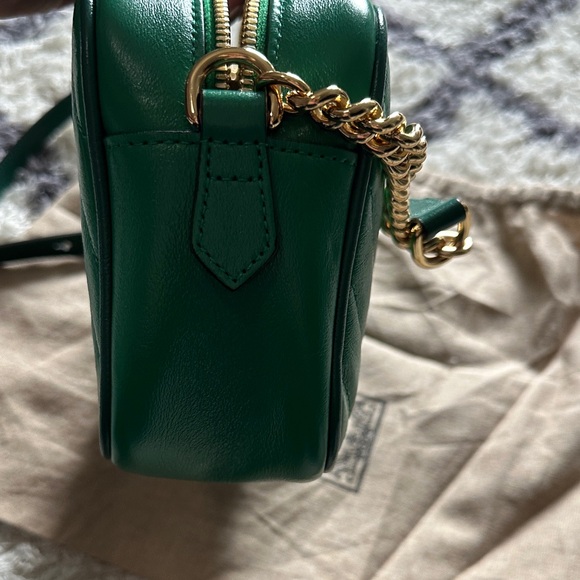 Green Quilted Leather Crossbody Bag - Picture 6 of 8